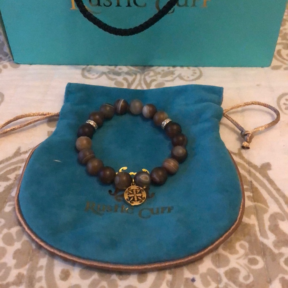 Rustic Cuff beaded bracelet